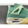 Off-White x Air Jordan 4 Sail Neptune Tiffany Green