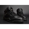 Air Jordan 5 Retro Prem "Triple Black" mens 881432-010
