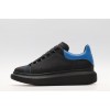 AMQ black oversized sneakers with blue heel