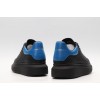 AMQ black oversized sneakers with blue heel