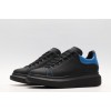 AMQ black oversized sneakers with blue heel