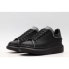 AMQ Leather Platform Sneakers-Black