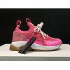 V*ersace CROSS CHAINER SNEAKERS pink&white