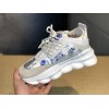 V*ersace CHAIN REACTION SNEAKERS grey&white&blue