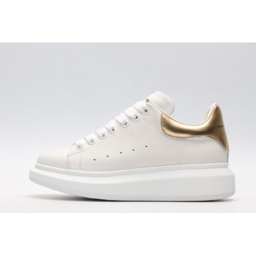 AMQ 40MM LEATHER & METALLIC LEATHER SNEAKERS