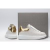 AMQ 40MM LEATHER & METALLIC LEATHER SNEAKERS