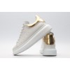 AMQ 40MM LEATHER & METALLIC LEATHER SNEAKERS