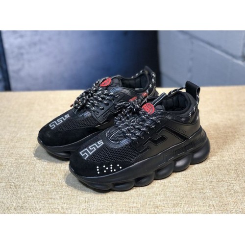 V*ersace CHAIN REACTION SNEAKERS BLACK&RED