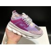 V*ersace CHAIN REACTION SNEAKERS purple&pink&white