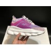 V*ersace CHAIN REACTION SNEAKERS purple&pink&white