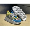 V*ersace CHAIN REACTION SNEAKERS BLUE&WHITE&YELLOW