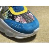 V*ersace CHAIN REACTION SNEAKERS BLUE&WHITE&YELLOW