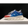 V*ersace CHAIN REACTION SNEAKERS black&white&blue&red