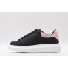 AMQ oversized black sneakers with rose heel