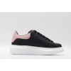 AMQ oversized black sneakers with rose heel