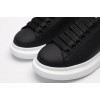 AMQ Black calf leather lace-up sneaker