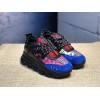 V*ersace CHAIN REACTION SNEAKERS blue&black&red