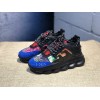 V*ersace CHAIN REACTION SNEAKERS blue&black&red