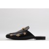 Princetown embroidered leather slipper