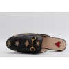 Princetown embroidered leather slipper