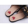 Princetown embroidered leather slipper