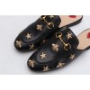 Princetown embroidered leather slipper