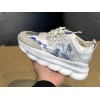 V*ersace CHAIN REACTION SNEAKERS GREY&WHITE&BLUE