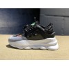 V*ersace CHAIN REACTION SNEAKERS black&white&green