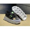 V*ersace CHAIN REACTION SNEAKERS black&white&green