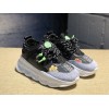 V*ersace CHAIN REACTION SNEAKERS black&white&green