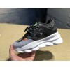 V*ersace CHAIN REACTION SNEAKERS black&white&green