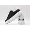 AMQ oversized black sneakers with white heel