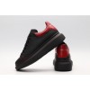 AMQ black oversized sneakers with red heel