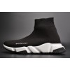 BLG Stretch Mesh High Top Sneaker Black White 454485 W05G0