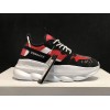 V*ersace CHAIN REACTION SNEAKERS black&white&red