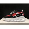 V*ersace CHAIN REACTION SNEAKERS black&white&red