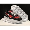 V*ersace CHAIN REACTION SNEAKERS black&white&red