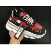 V*ersace CHAIN REACTION SNEAKERS black&white&red