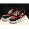 V*ersace CHAIN REACTION SNEAKERS black&white&red