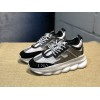 V*ersace CHAIN REACTION SNEAKERS black&white&grey