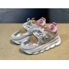 V*ersace CHAIN REACTION SNEAKERS PINK&WHITE&YELLOW&GREY