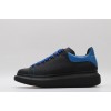 AMQ black oversized sneakers with blue heel