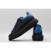 AMQ black oversized sneakers with blue heel