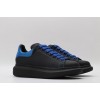 AMQ black oversized sneakers with blue heel