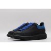 AMQ black oversized sneakers with blue heel