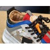 V*ersace CHAIN REACTION SNEAKERS red&white&yellow&grey&blue