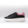 AMQ oversized black sneakers with rose heel