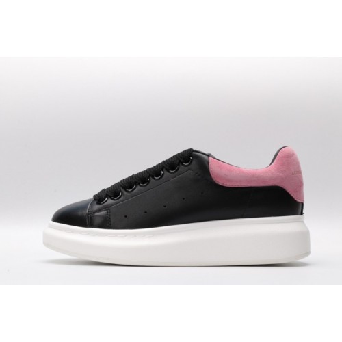 AMQ oversized black sneakers with rose heel