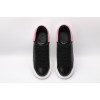 AMQ oversized black sneakers with rose heel