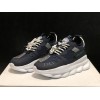 V*ersace CHAIN REACTION SNEAKERS black&white&blue